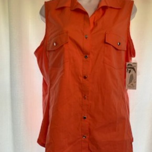 3/$20 Nwt Zac & Rachel PXL Orange Top - Picture 7 of 7